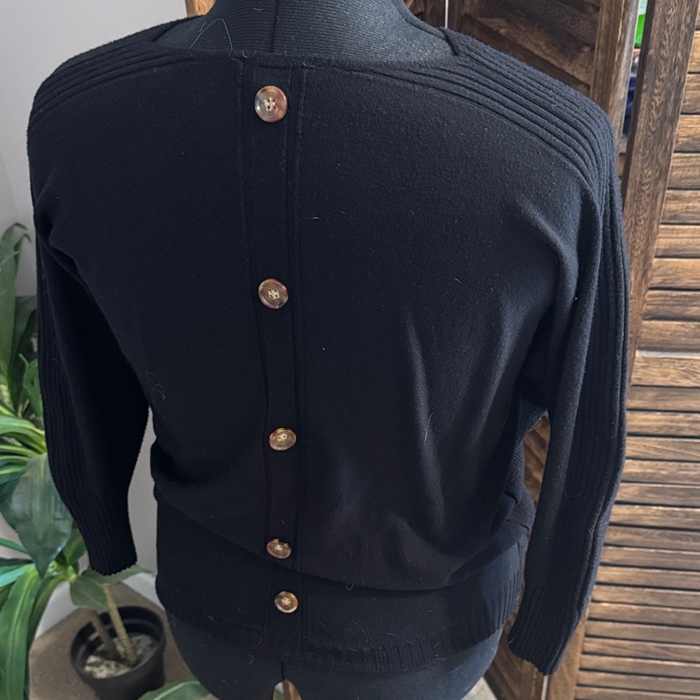 Elegant Black Boatneck Sweater